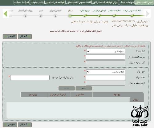 تاسیس شرکت علمی، آموزشی و پژوهشی